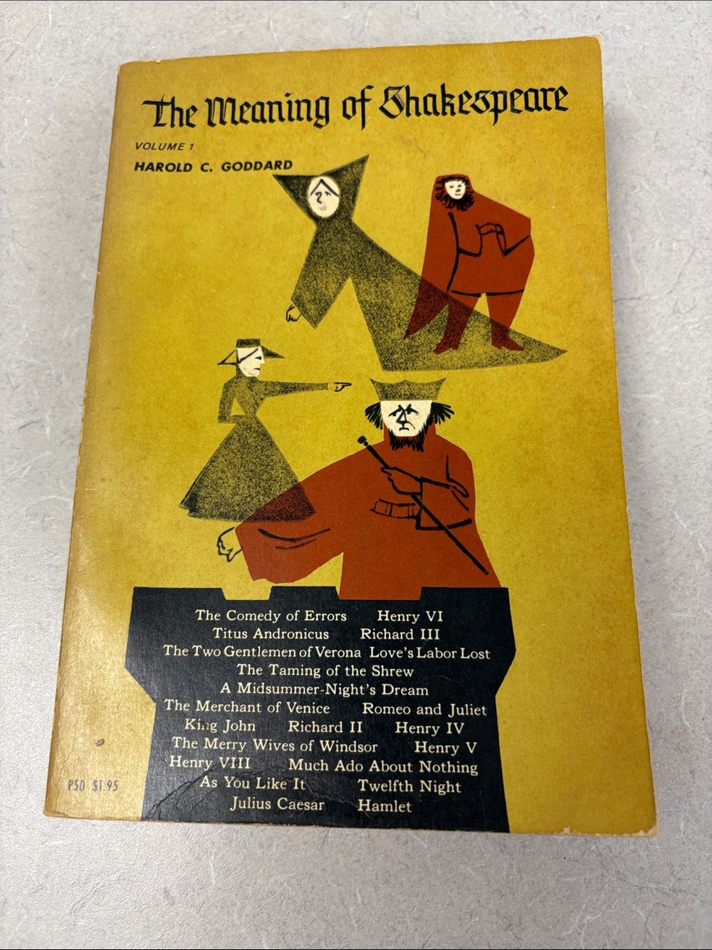 The Meaning of Shakespeare Volume 1 - Yellow Illustrated Paperback